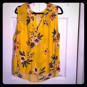 Sleeveless V-Neck Dress Shirt